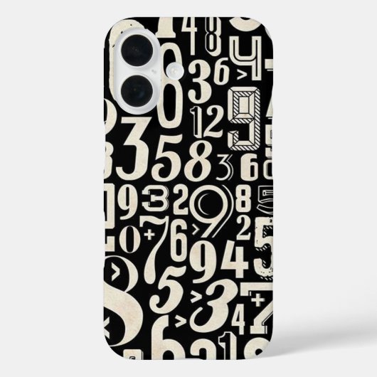 Nummers Case-Mate iPhone Case (Achterkant)