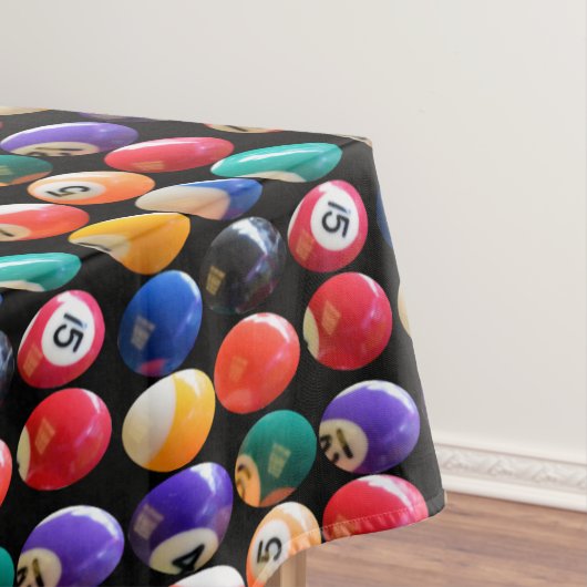 Nummers gekleurde oogbollen, tafellade tafelkleed (Voorbeeld)