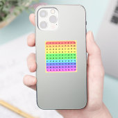 Nummers - Honderden Chart Vierkante Sticker (Telefoon)