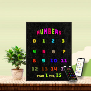 Nummers leren voor kinderen poster