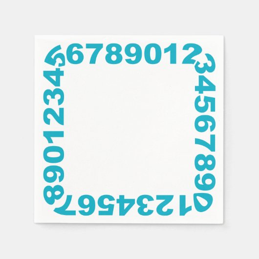 Nummers Lijst servetten (Voorkant)