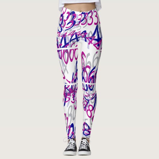Nummers op dit leggings (Voorkant)