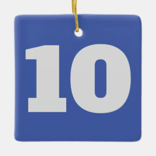 Nummers op Hanging Thing, Keramisch Ornament