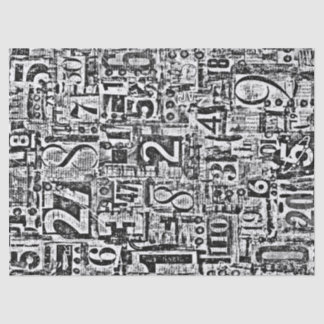 Nummers, papier voor weefsel- of losbladerpapier