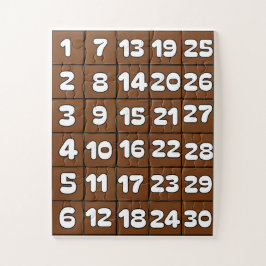 Nummers puzzel 1 tot 30 nummers