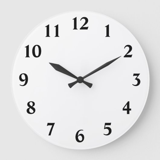 Nummers Sjabloon Grote Klok (Voorkant)