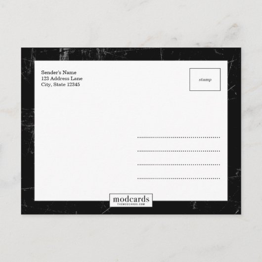 NUMMERS Sla het Briefkaart Datum op (Achterkant)