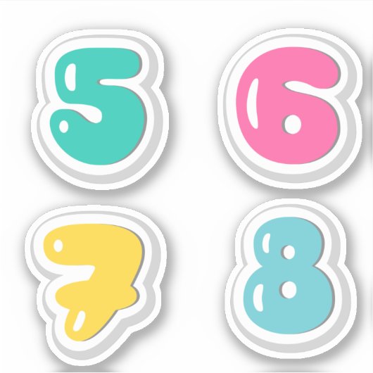 Nummers Sticker (Voorkant)