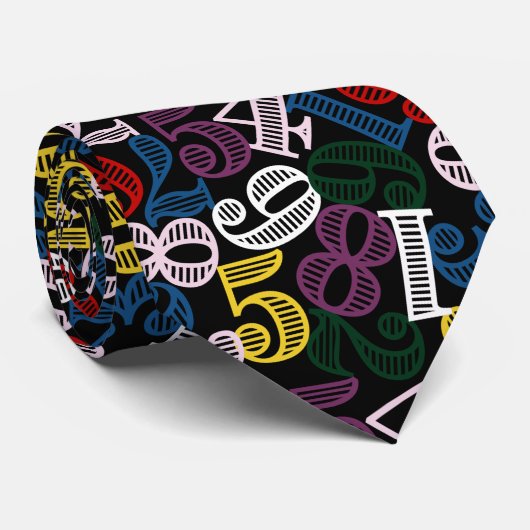 Nummers Stropdas (Opgerold)