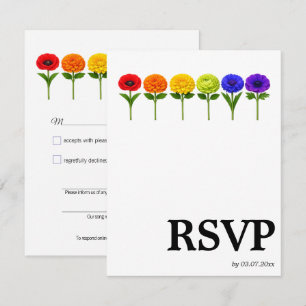 🌈 Nummerverzoek LGBTQ Bloei Samen RSVP Kaartje