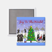Nun Art-kerstscènecadeautjes Magneet (Voorkant / Achterkant)