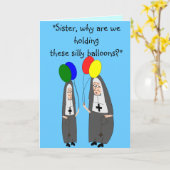 Nun Birthday Gifts Kaart (Gele Bloem)