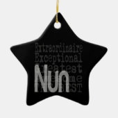 Nun Extraordinaire Keramisch Ornament (Voorkant)
