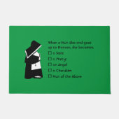 Nun Fun - schone humor, Nun Heaven Joke Deurmat (Voorkant)