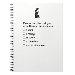 Nun Fun - schone humor, Nun Heaven Joke Notitieboek