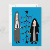 Nun Gifts "Decorating the KerstTree" Feestdagenkaart (Voorkant / Achterkant)