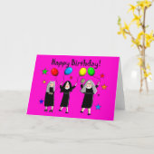 Nun Happy Birthday-kaarten & cadeautjes Kaart (Gele Bloem)