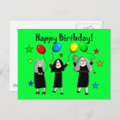 Nun Happy Birthday Kaarten & Gifts (Voorkant / Achterkant)