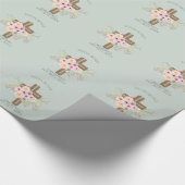 NUN - Inzegening of Jubileum - Bloemkruis Cadeaupapier (Hoek)