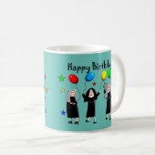 Nun Joyeux Anniversaire café Mug (Devant droit)