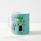 Nun Joyeux Anniversaire café Mug (Devant gauche)