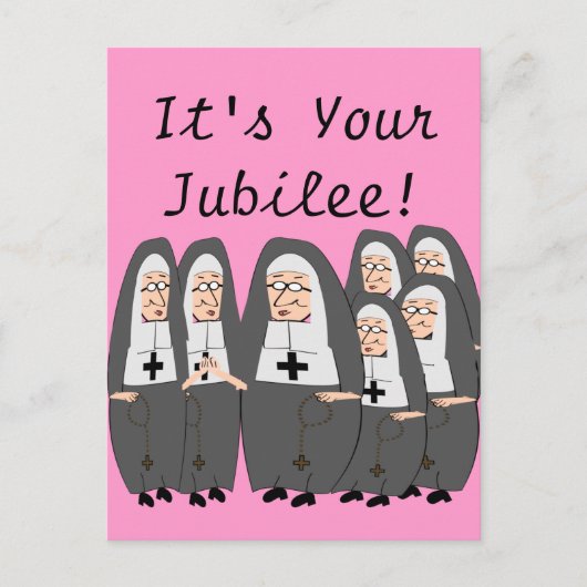 Nun Jubilee-kaarten Briefkaart (Voorkant)