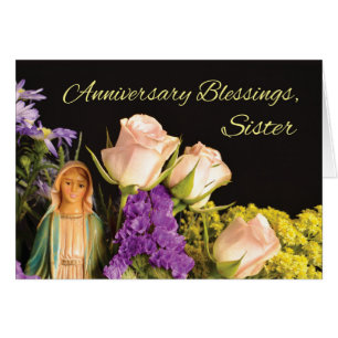 Nun Jubileum Blessings, Mary met bloemen