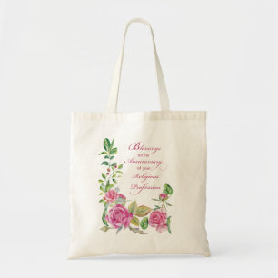 Nun Jubileum van de godsdienstige hoogterij Roses Tote Bag