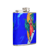 nun op blauw heupvat heupfles (Rechts)