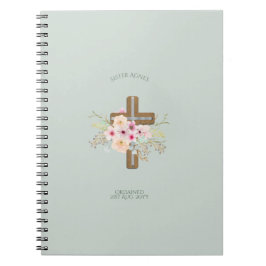 NUN - Ordening of Jubileum - Floral Cross Notitieboek