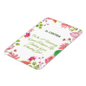 Nun Religious 45th Jubileum Waterverf Flowers Magneet (Linkerzijde)