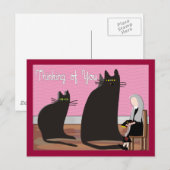 Nun Wenskaarten & Tassen "Denking of You" Briefkaart (Voorkant / Achterkant)