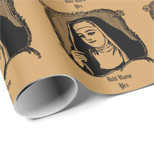 NUN Wijding Jubileum Cadeau Bedankt Aangepast Cadeaupapier