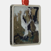 Nunavut, Canada Metalen Ornament (Rechts)