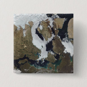 Nunavut, Canada Vierkante Button 5,1 Cm