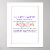 Nunc Dimittis-Poster Poster (Voorkant)