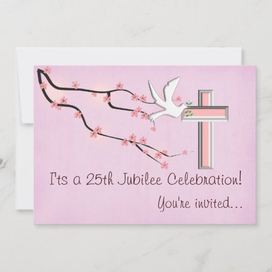 Nuns 25th Jubilee Celebration Invitations Kaart (Voorkant)