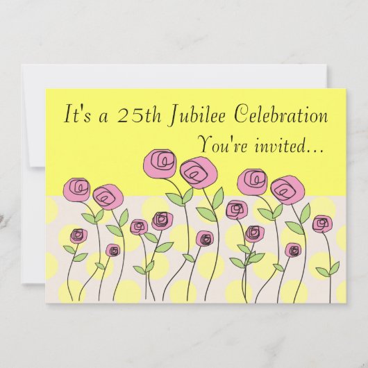 Nuns 25th Jubilee Celebration Invitations Kaart (Voorkant)
