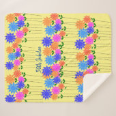 Nuns 50th Jubilee Floral Sherpa Deken (Voorkant (horizontaal))