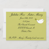 Nuns 75th Jubilee Celebration Invitations Kaart (Achterkant)