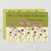 Nuns 75th Jubilee Celebration Invitations Kaart (Voorkant / Achterkant)