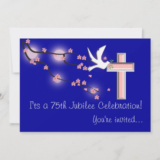 Nuns 75th Jubilee Celebration Invitations Kaart (Voorkant)