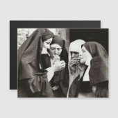 NUNS FUMEUR VINTAGE Carte photo (Devant / Derrière)