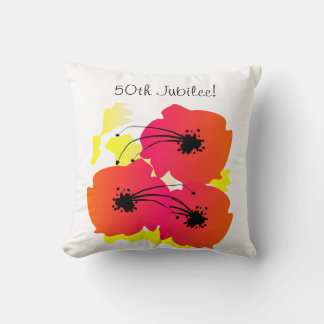 Nuns Golden 50th Jubilee Canvas tas Big Flowers Kussen