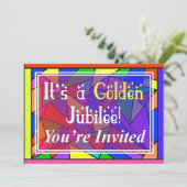 Nuns Golden 50th Jubilee-uitnodigingen Kaart (Staand voorkant)