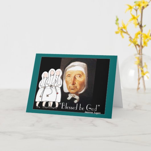 Nuns Golden en Silver Jubilee Gifts Kaart (Gele Bloem)