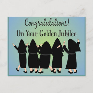 Nuns Golden Jubilee Gifts Briefkaart