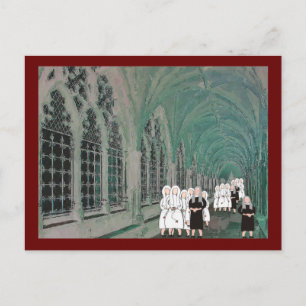 Nuns in de Westminster Abbey Cloister Briefkaart