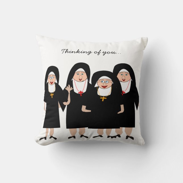 Nuns in Habits Kussen (Voorkant)