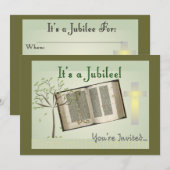 Nuns Jubilee-uitnodigingen Kaart (Voorkant / Achterkant)